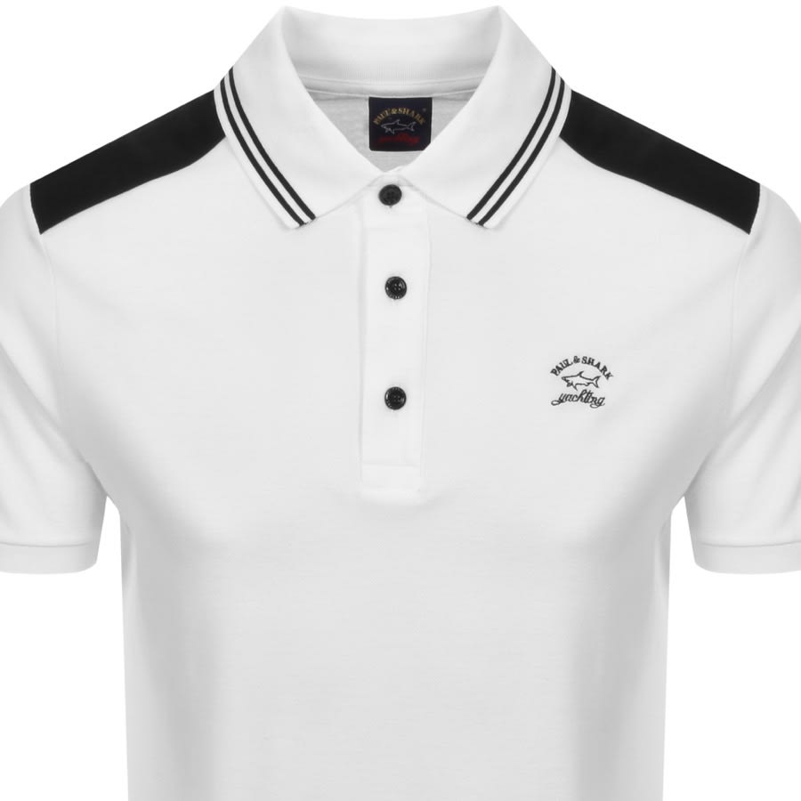 Alternative Image for ProductPaul And Shark Short Sleeve Polo T Shirt White2